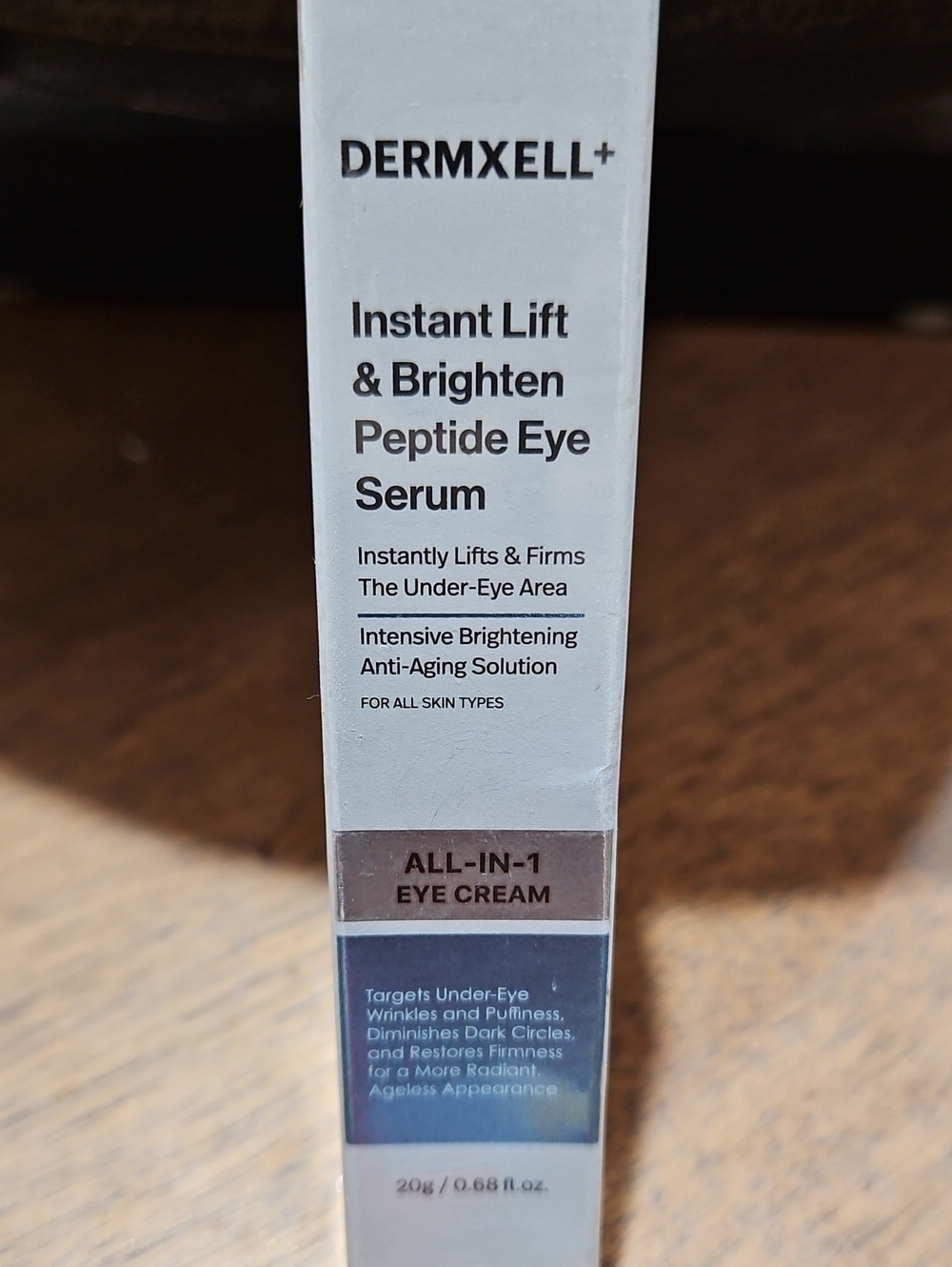 DERMXELL Instant Lift & Brighten Peptide Eye Serum - White